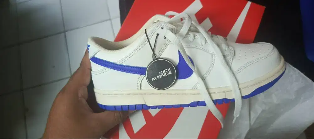 Nike Dunk Low White Hyper Royal (GS) 6Y