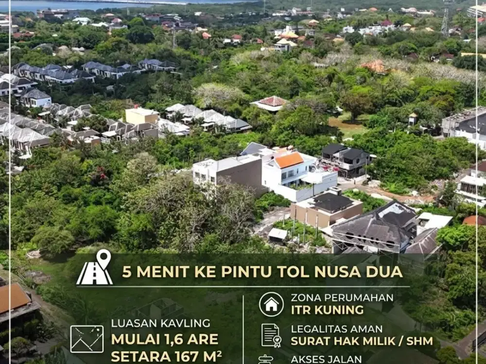 Tanah Kavling 5 Menit Dari Tol Benoa Nusa Dua Badung Bali