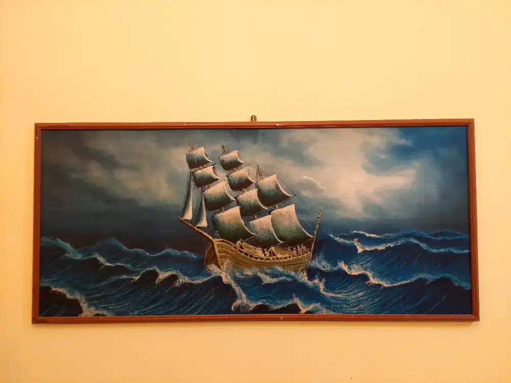 Dijual/barter/TTlukisan bagus buat dekorasi rumah dll UK180cm x 80 cm.
