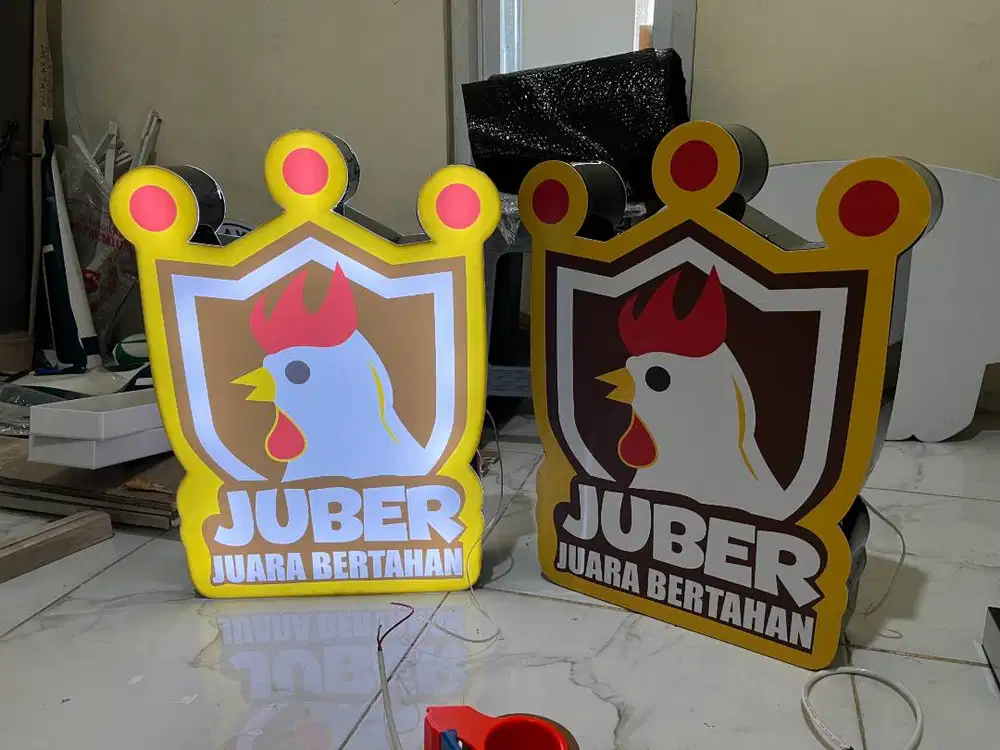 Reklame Neon Box Toko, Huruf Timbul, Papan Nama Outdoor