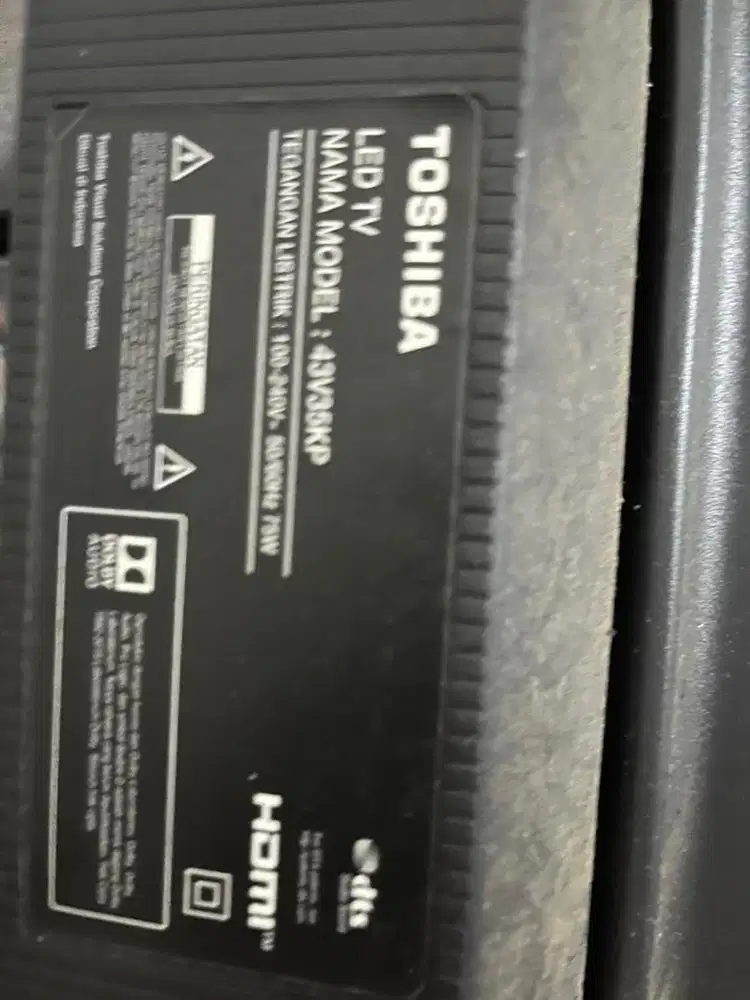 Toshiba LED TV kondisi mati total