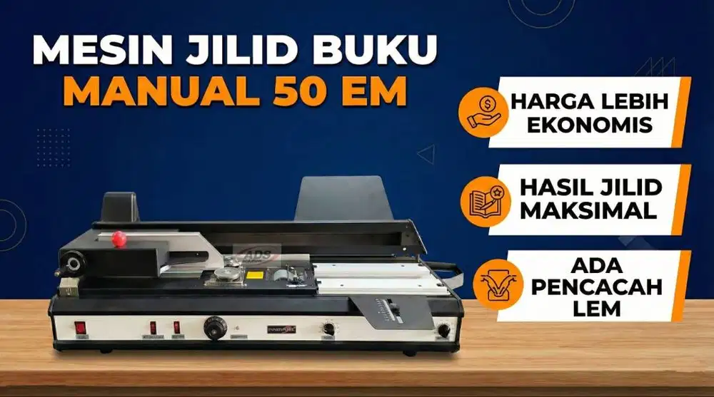 MESIN JILID BUKU MANUAL PORTABLE 50 EM TIPE TERBARU