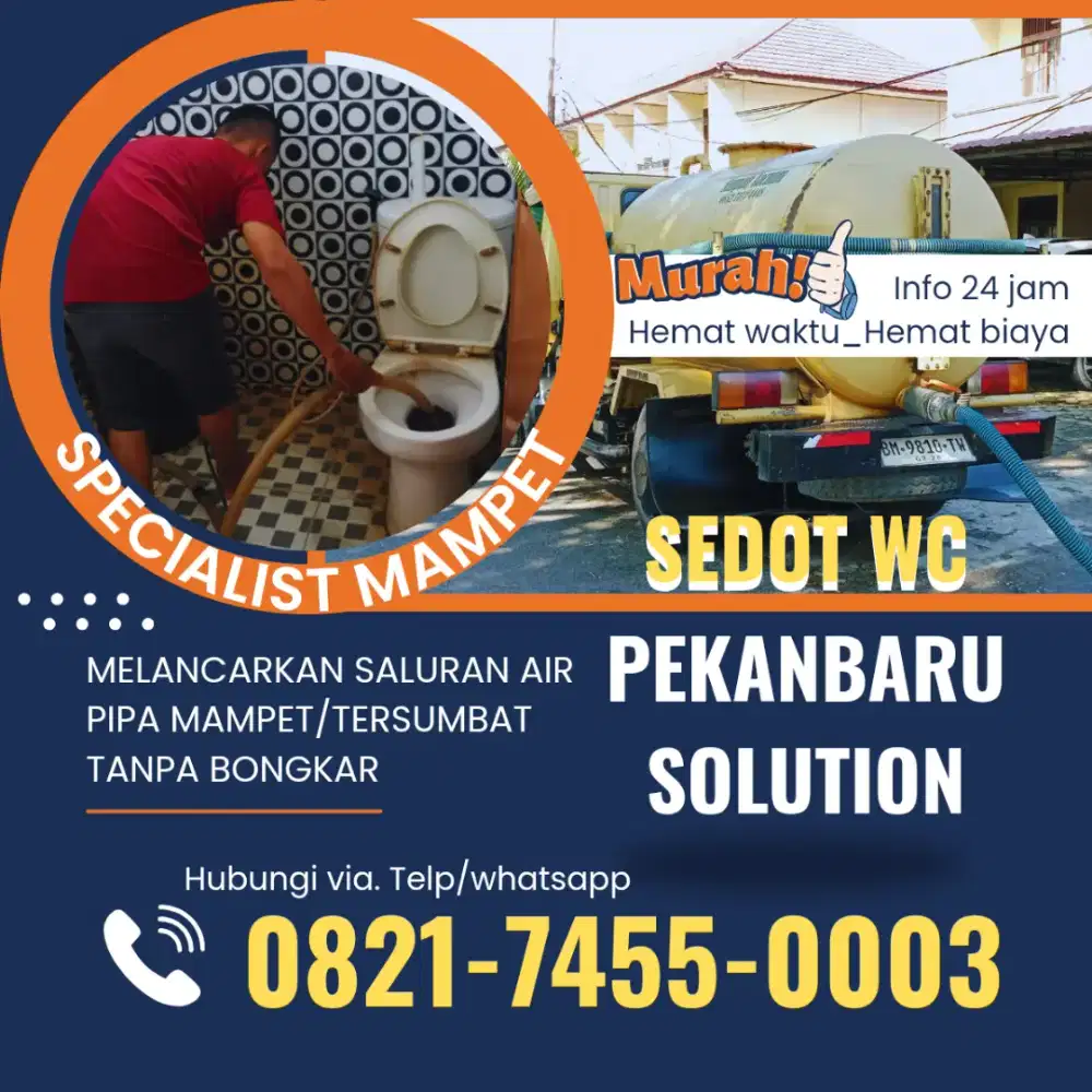 Jasa perbaiki saluran air mampet pekanbaru Tanpa bongkar