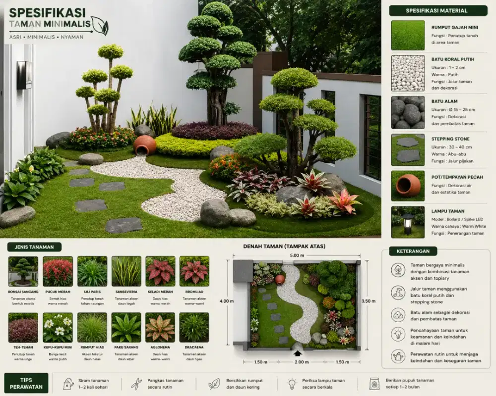 Tukang taman terdekat di Tanggerang - jasa taman minimalis murah