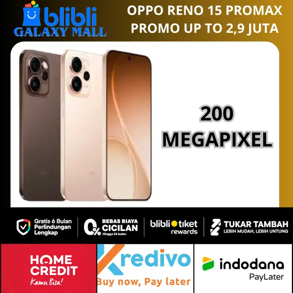Oppo Reno 15 Promax Cicilan Mulai 583 Ribu 0 Persen