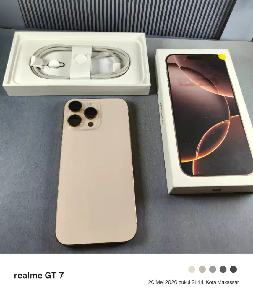 Iphone 16 pro max 256 gb pemakaian sebulan bh 100