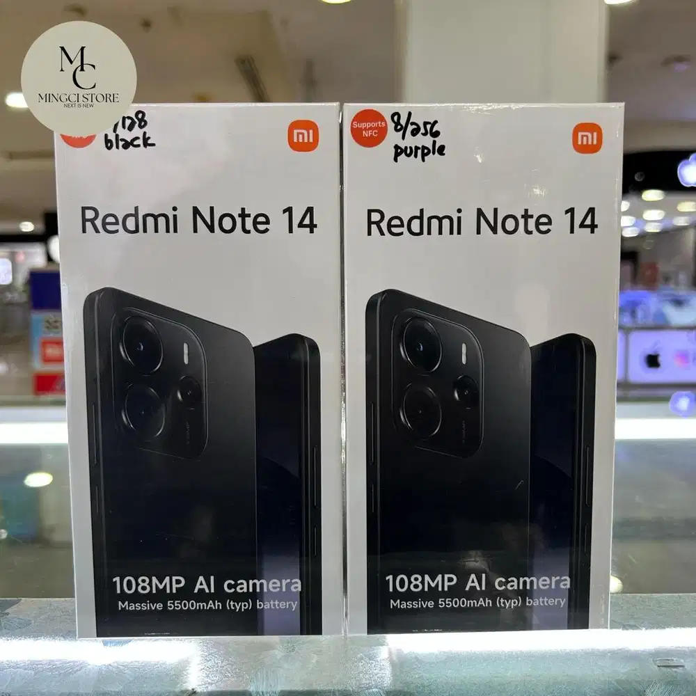 REDMI NOTE 14 8/128GB GARANSI RESMI NEW SEGEL ORI