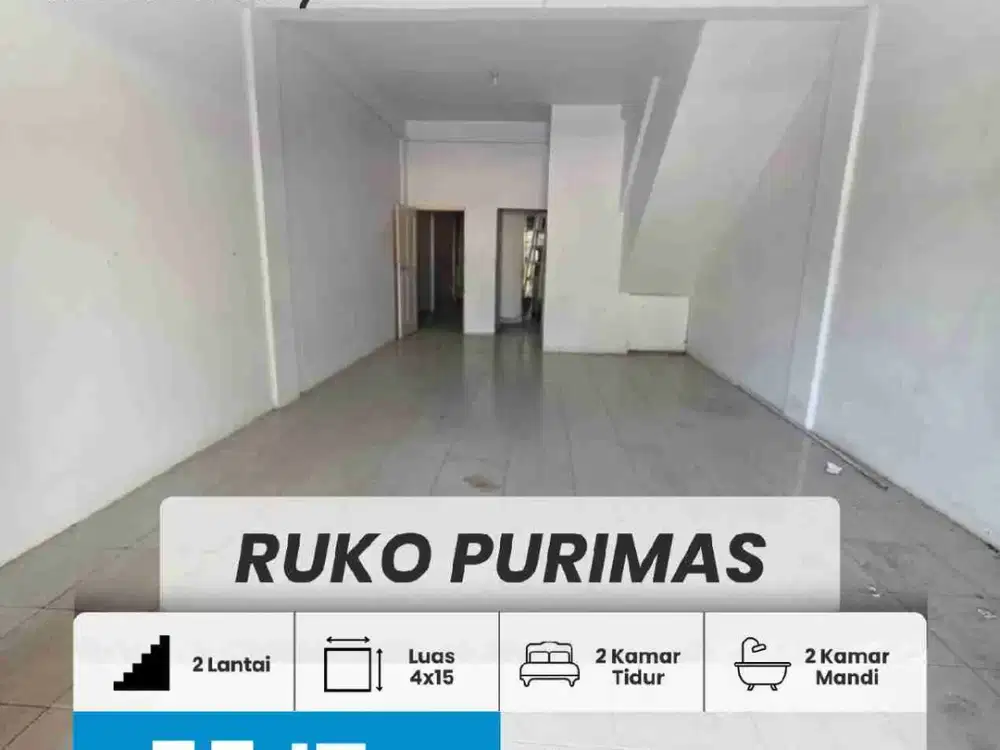 DISEWAKAN RUKO 2 LANTAI PURIMAS, BATAM CENTER