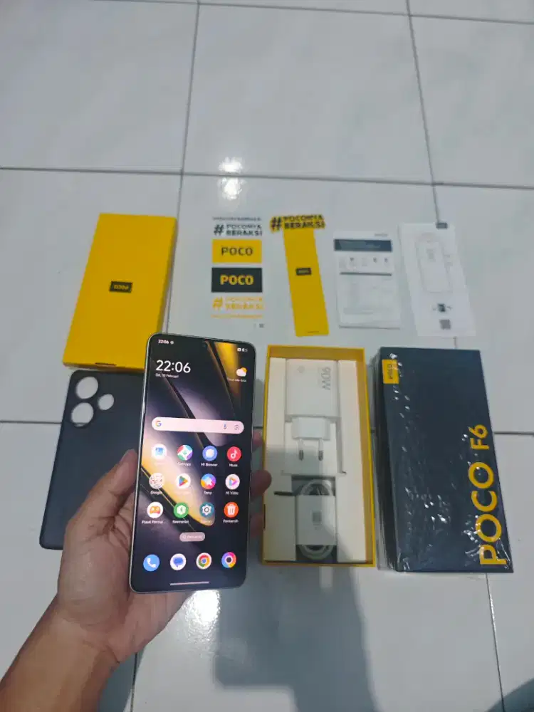Xiaomi Poco F6 5G Ram 12/512GB Fullset Mulus Titanium