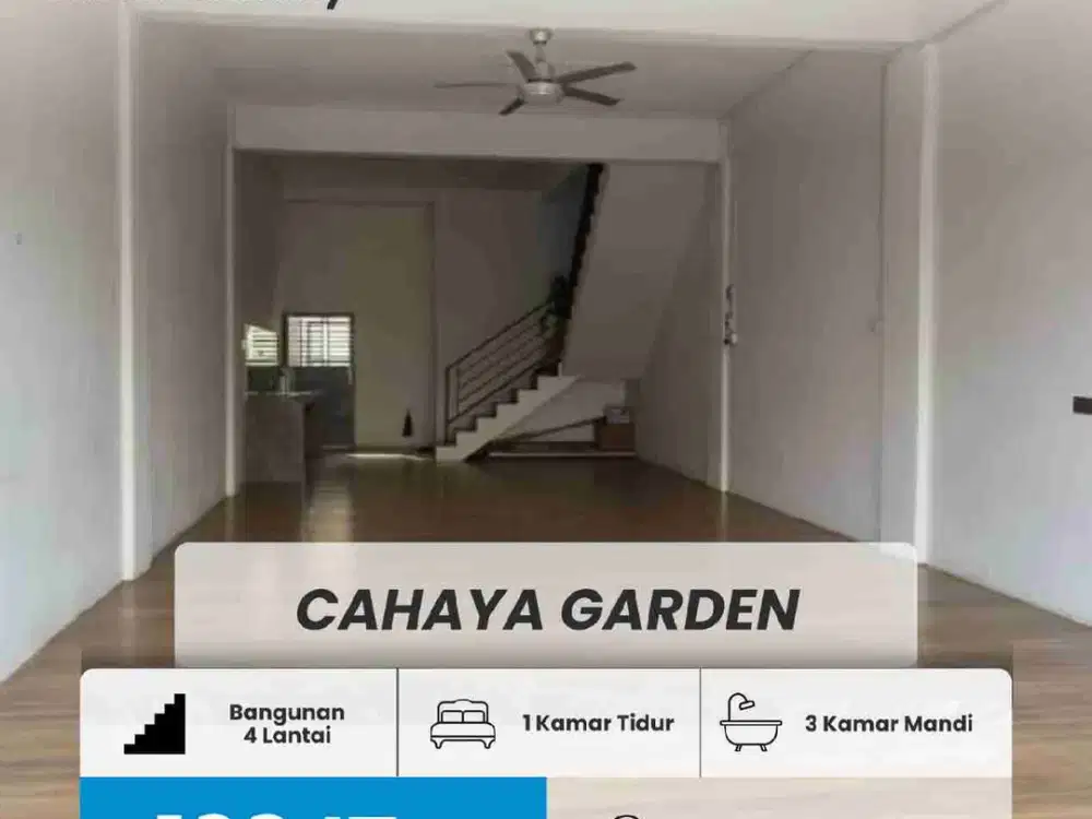 DISEWAKAN RUKO MEWAH 4 LANTAI CAHAYA GARDEN, BENGKONG, BATAM