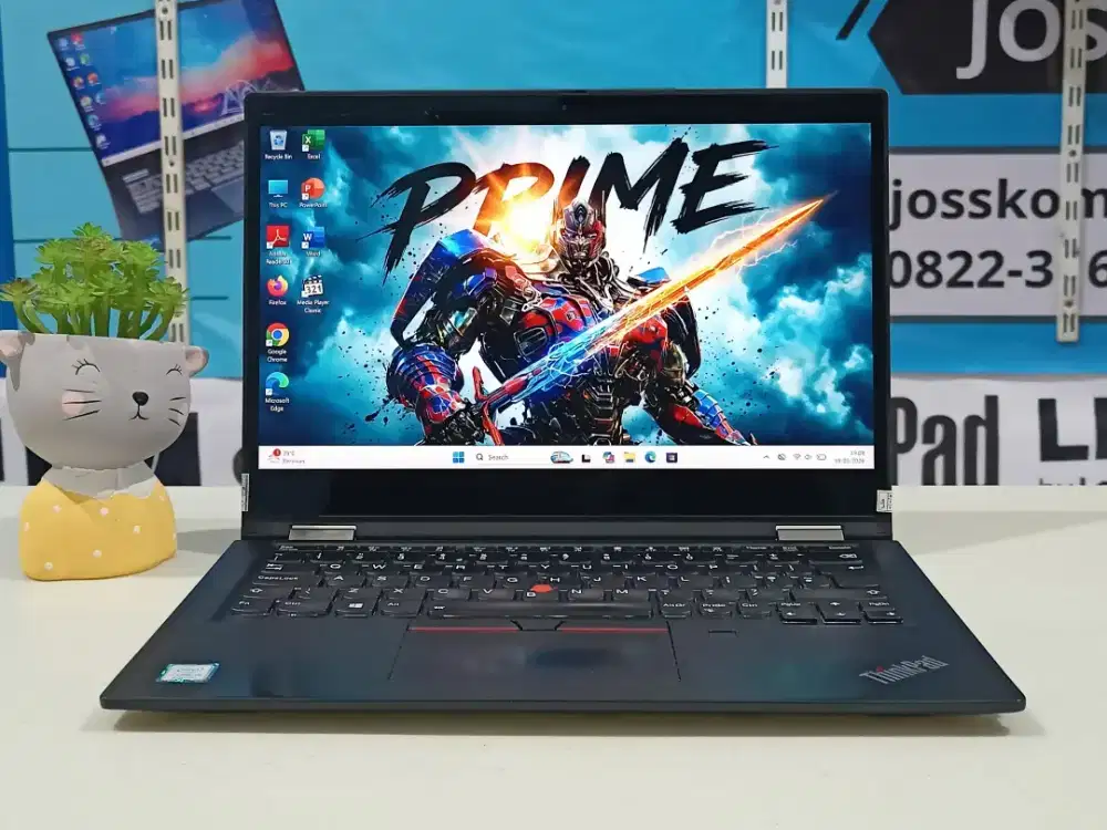 Laptop bekas Lenovo Thinkpad X390 yoga Ram 8 GB, intel Core i5-Gen8