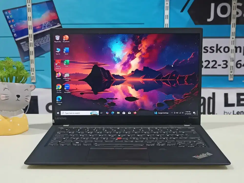 Laptop second Lenovo Thinkpad X1 Carbon 5th, Ram 8 GB, intel Core i5