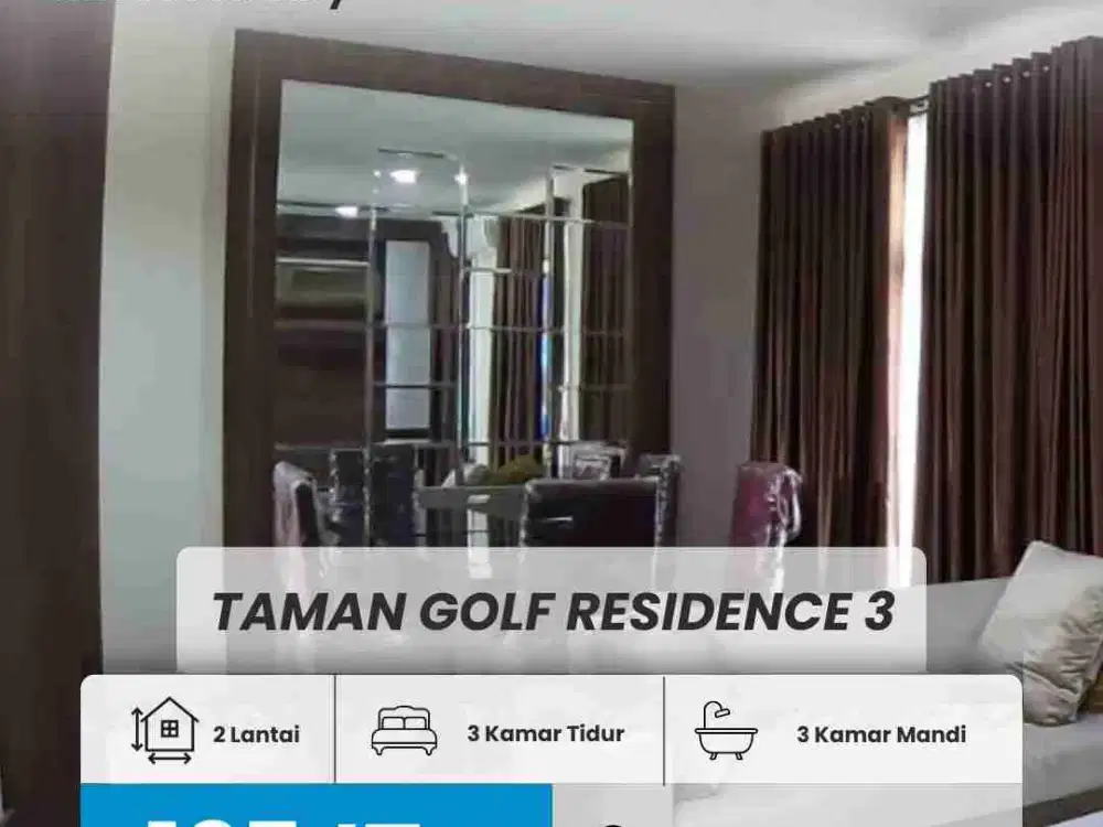DISEWAKAN RUMAH MEWAH TAMAN GOLF RESIDENCES 3, BATAM