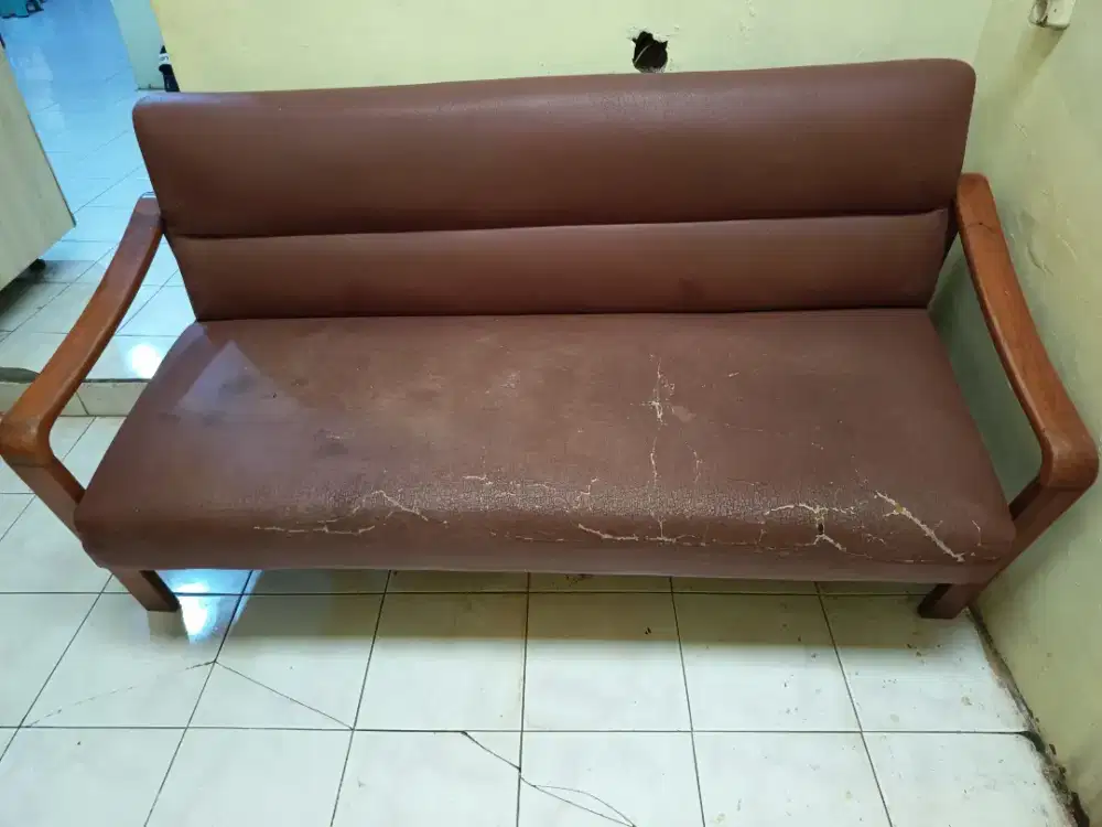 Sofa 1 set Kayu Jati Tua Asli Kokoh Kuat