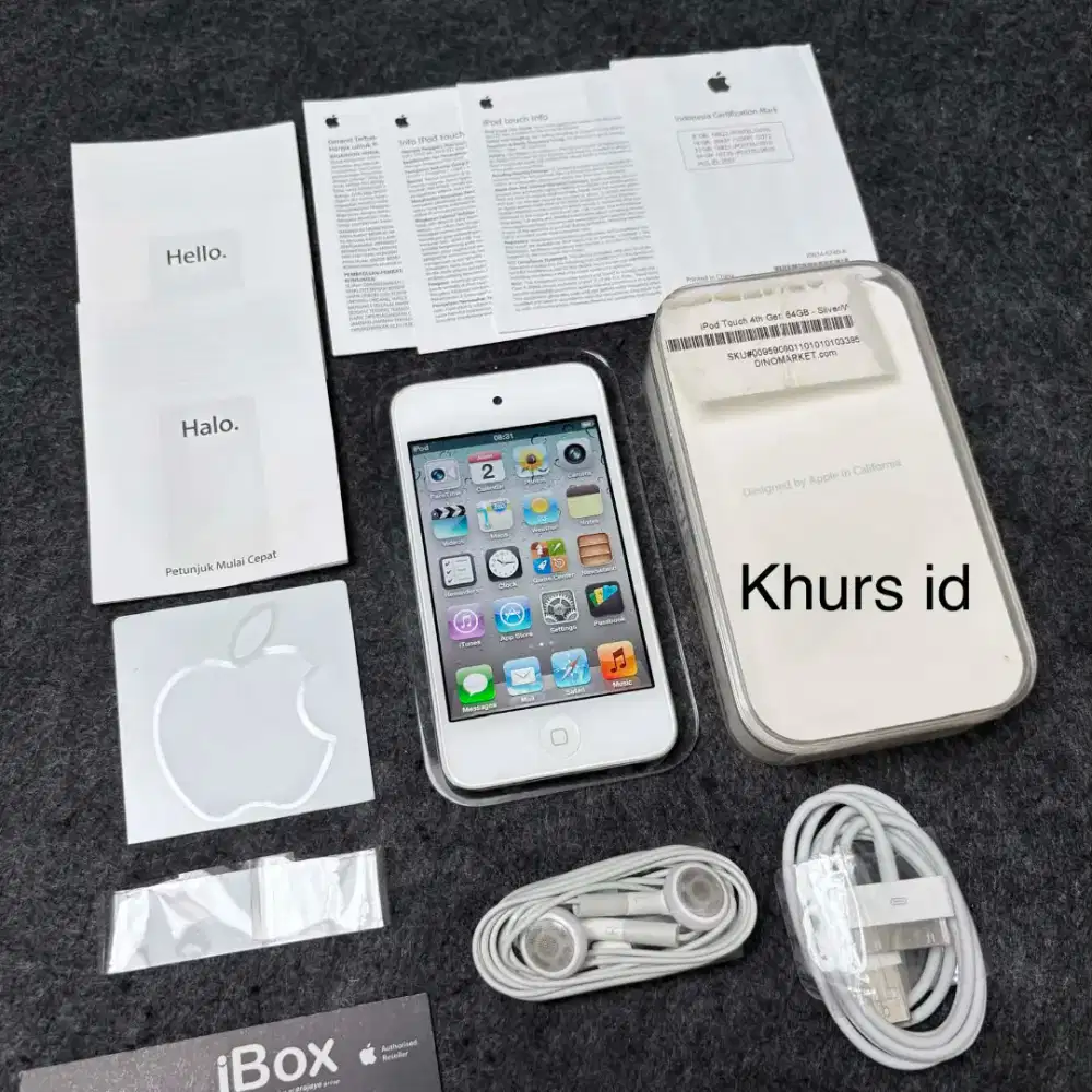 ipod touch 4th 64gb white ibox fullset - rare apple collection