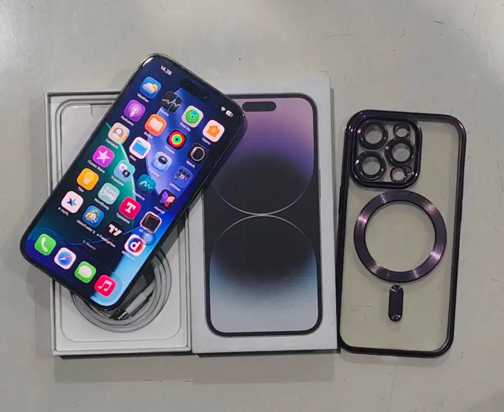 iphone 14 Pro 128 GB Second Mulus Normal Original (Deep Purple)