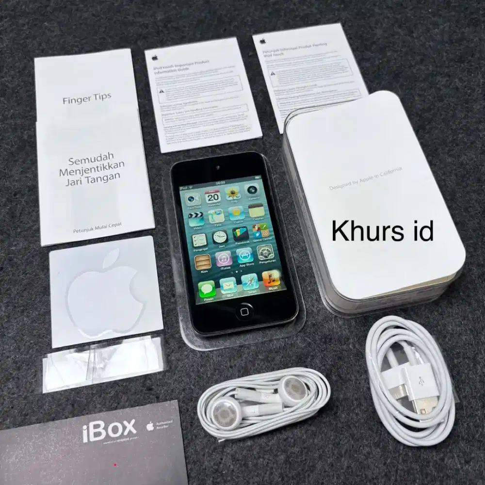 ipod touch 4th 16gb black ibox fullset - rare apple collection