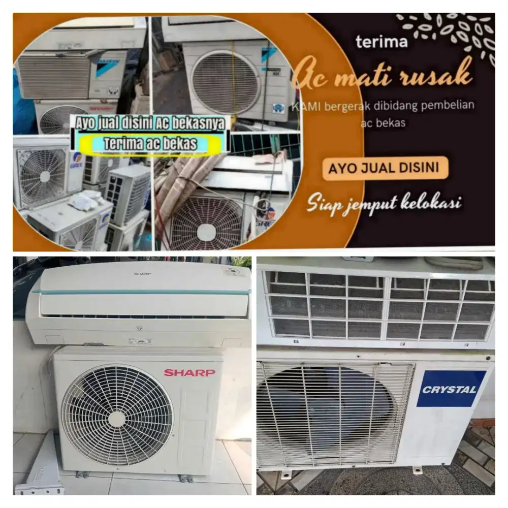 Terima ac bekas rusak