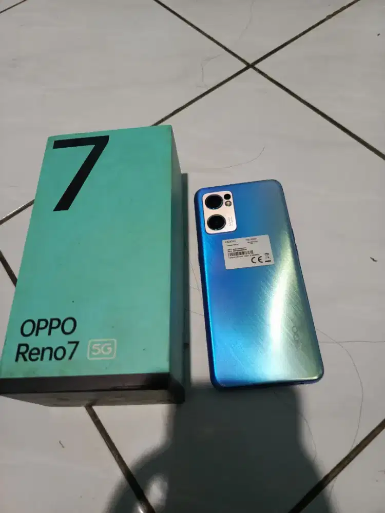 Oppo reno 7 5G ram 8/256 gb second hp dus aja