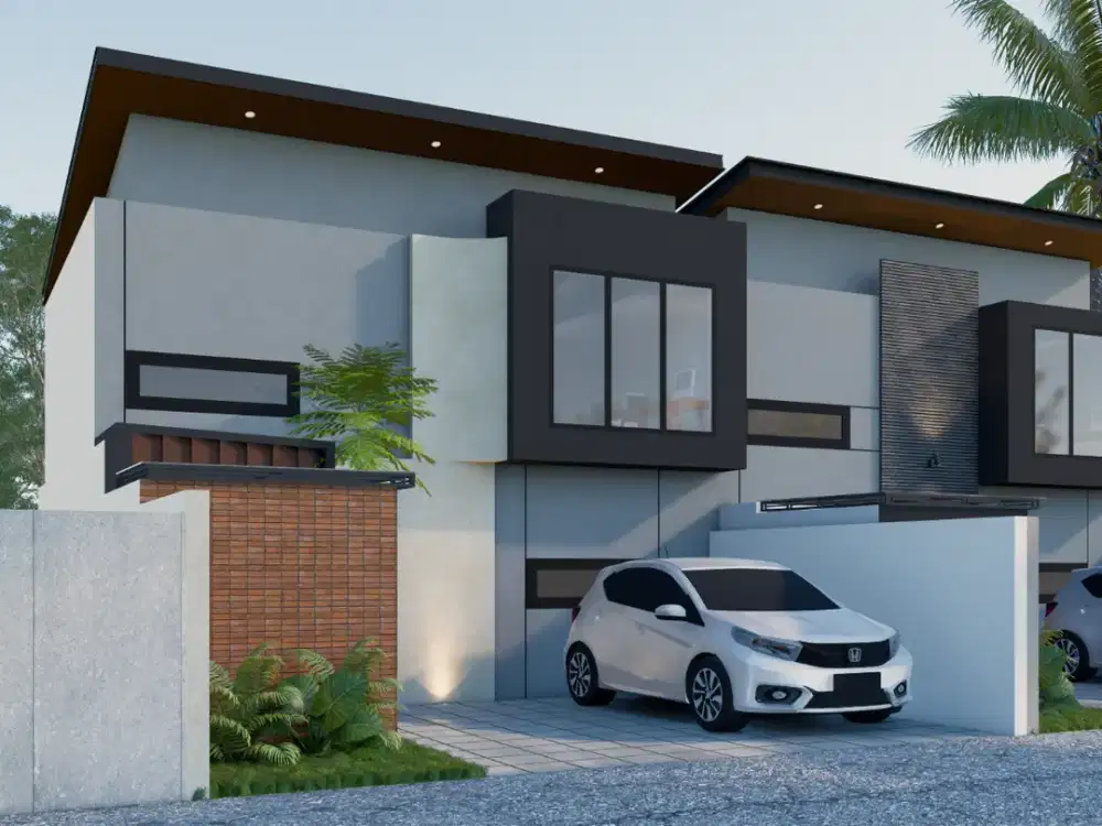 Rumah Estetik Jogja Utara Dekat Stadion Maguwoharjo, Carport Muat 2 Mobil!