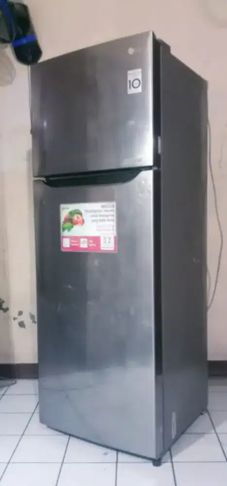 Kulkas 2pintu dijual LG INVERTER RAK LENGKAP BODY AMAN BEKU DINGIN COD