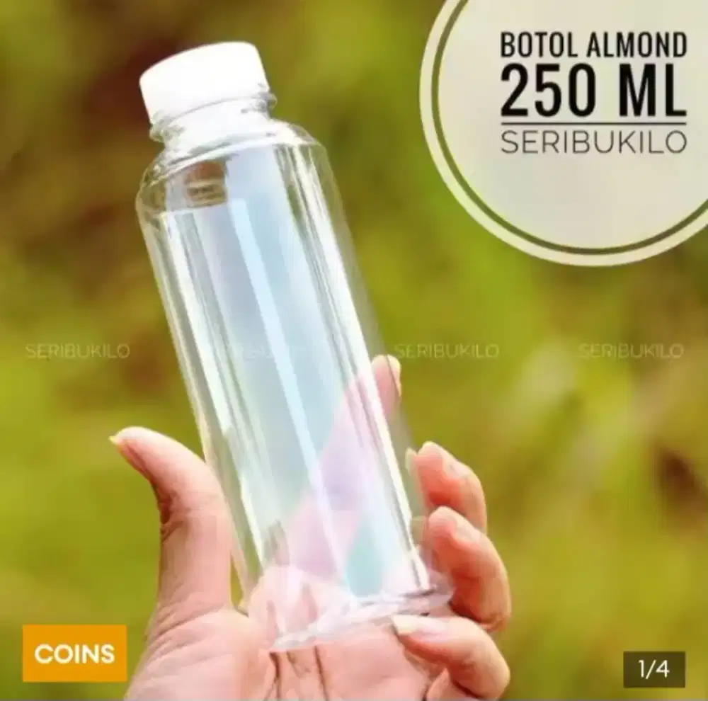 Botol plastik almond