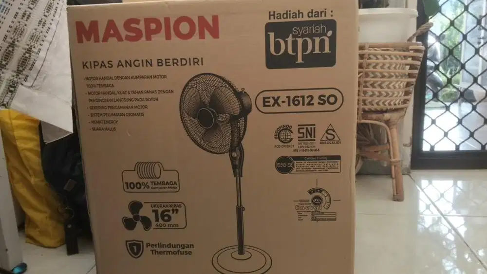 KIPAS ANGIN BERDIRI MASPION BARU MASIH SEGEL UTUH - Siap Nego