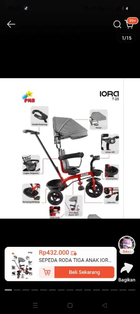 SEPEDA ANAK RODA TIGA