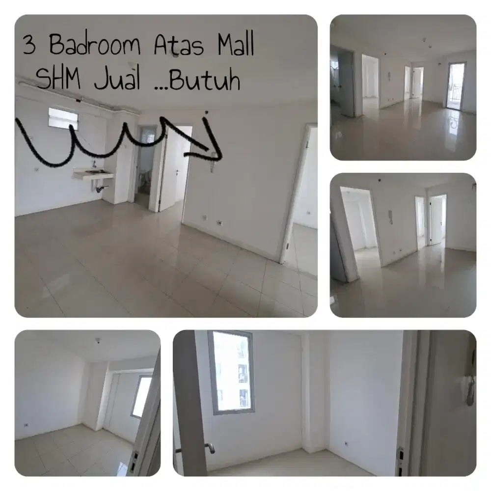 Jual 3 Bedroom Tower Alamanda Di Atas Mall Apartemen Bassura City