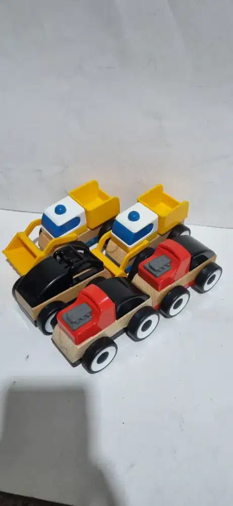 Lillabo mainan mobil mobilan kayu ik3a