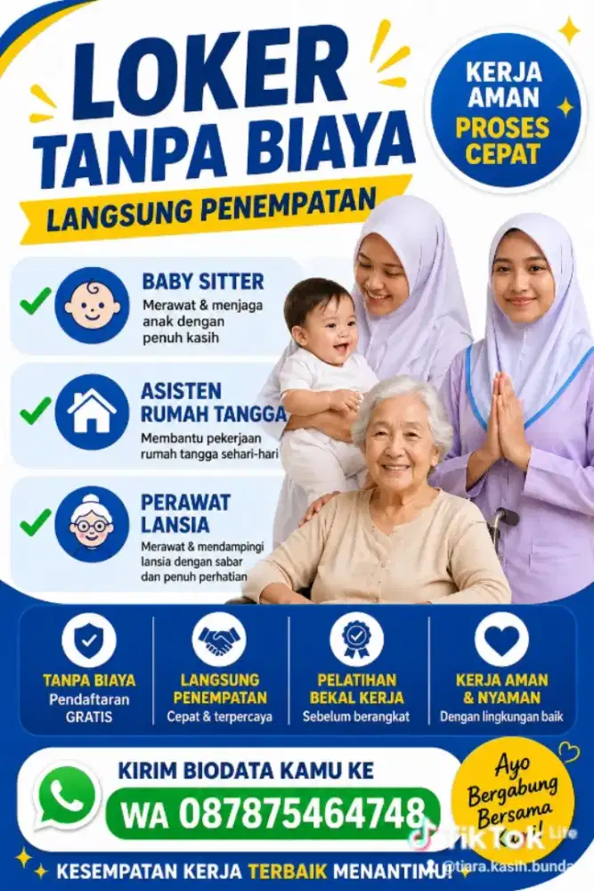 Banyak Job Baby Sitter ART & Perawat Lansia Terpercaya - Terakreditasi