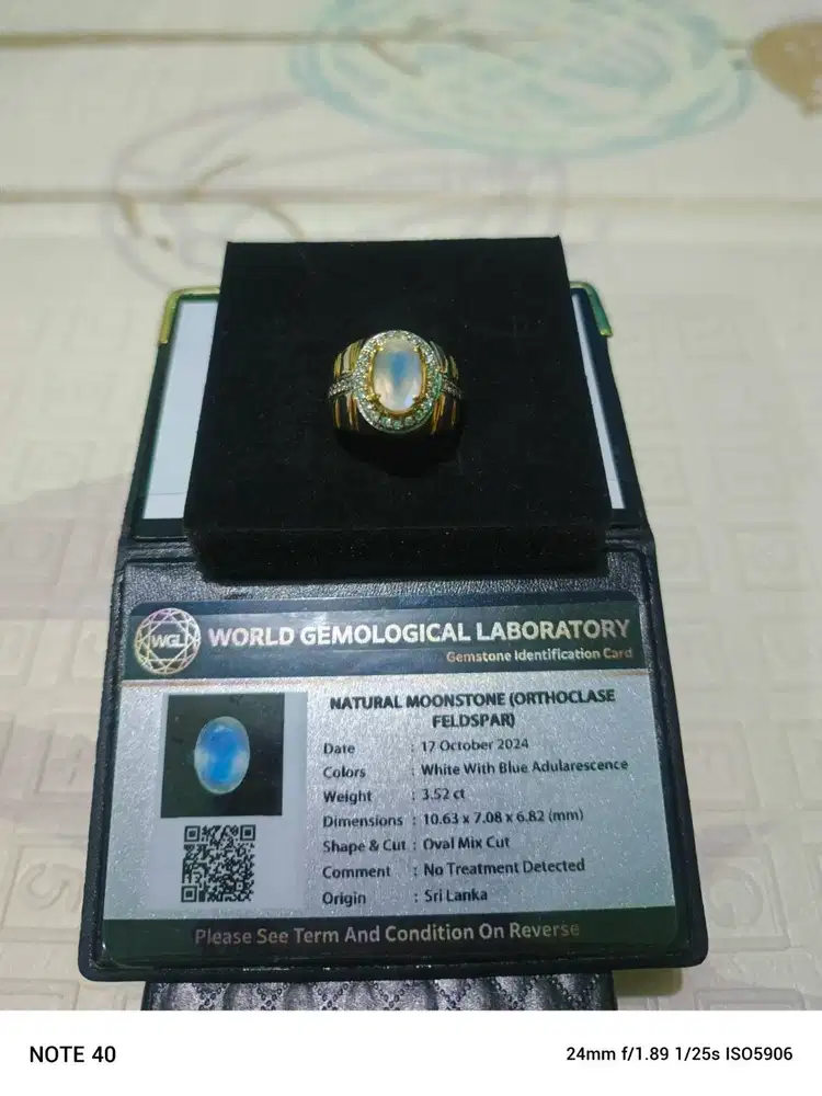 Batuan permata ring perak