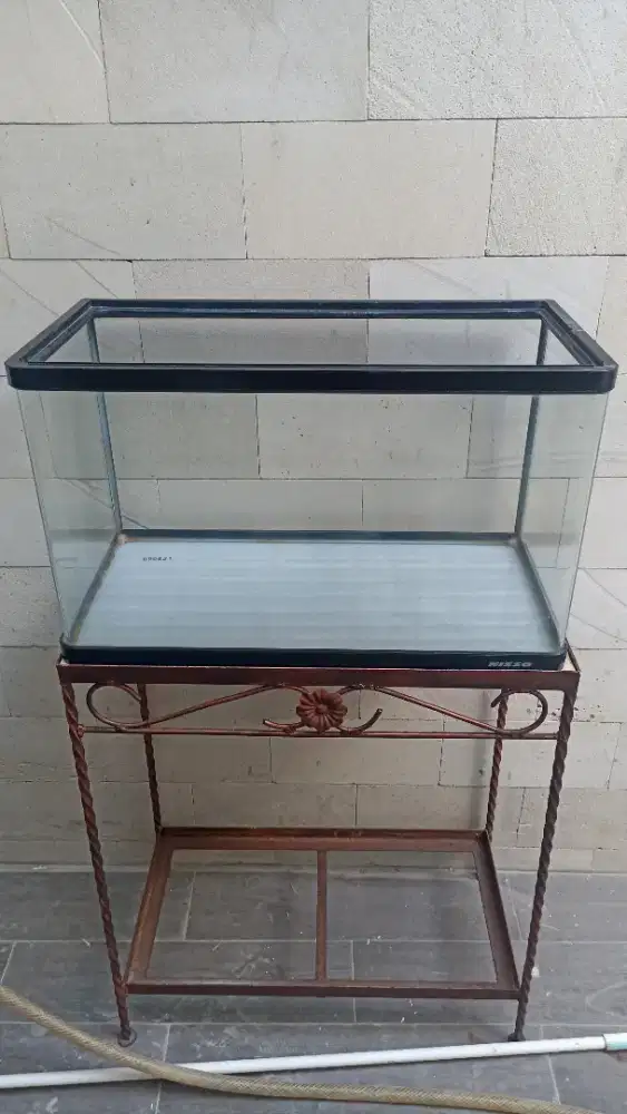 Aquarium akuarium bending nisso tanpa sambungan 60cm plus meja mulus