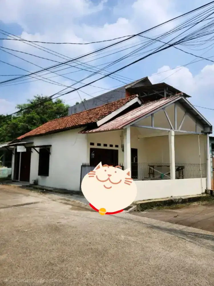 Rumah second dijual+kios pinggir jalan 66m²(290jt) Tapos Depok