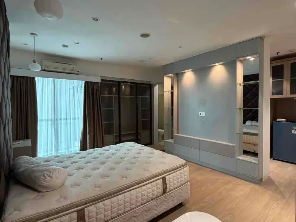 Dijual Studio Apartemen City Home Full furnish Tower Santamonica Bay size 37 meter siap huni