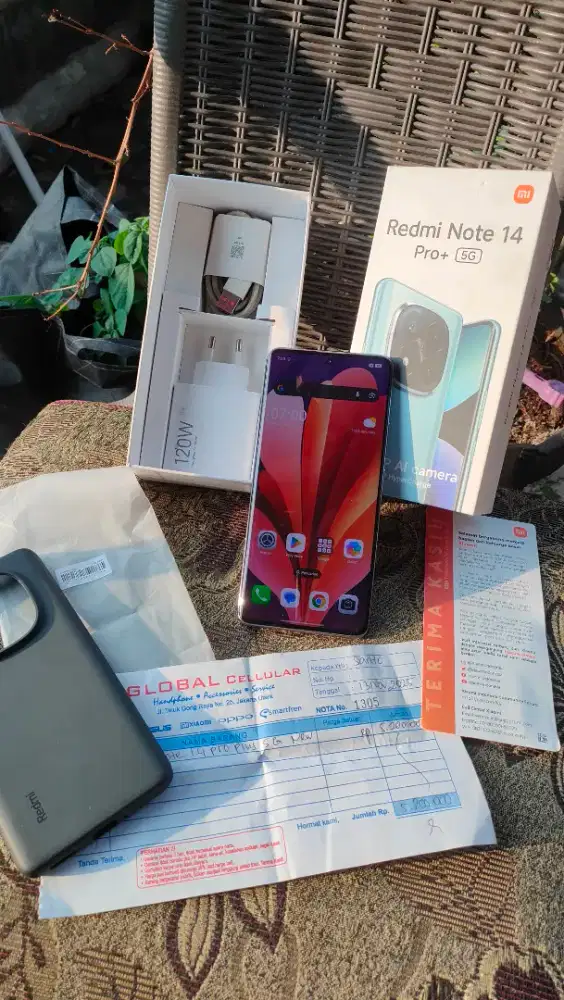 Dijual Murah/TT Xiaomi Redmi NOTE 14 PRO+ 5G 256GB Fullset ORI Garansi