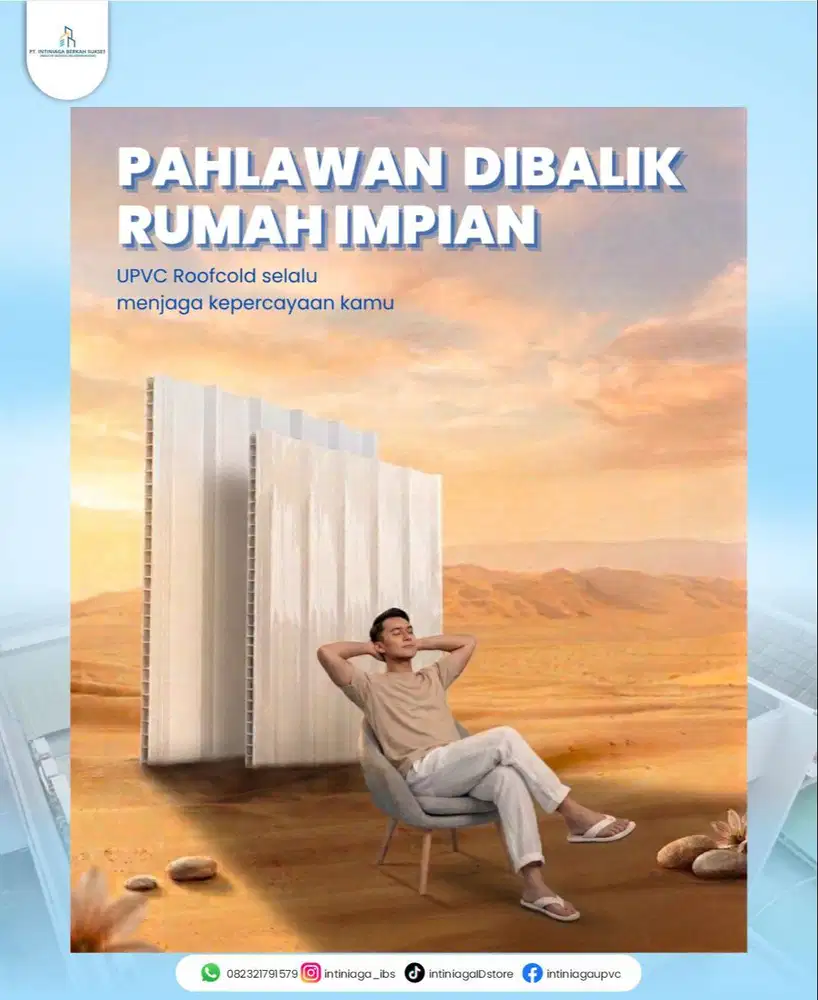 ATAP UPVC DOUBLE LAYER ALDERON ROOFCOLD