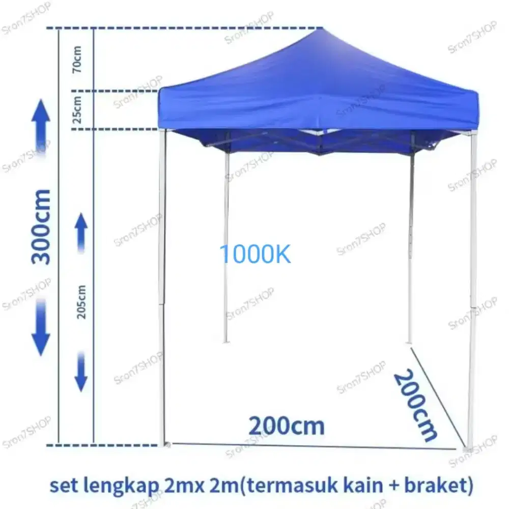 Promo bulan Mei tenda jualan berbagai ukuran