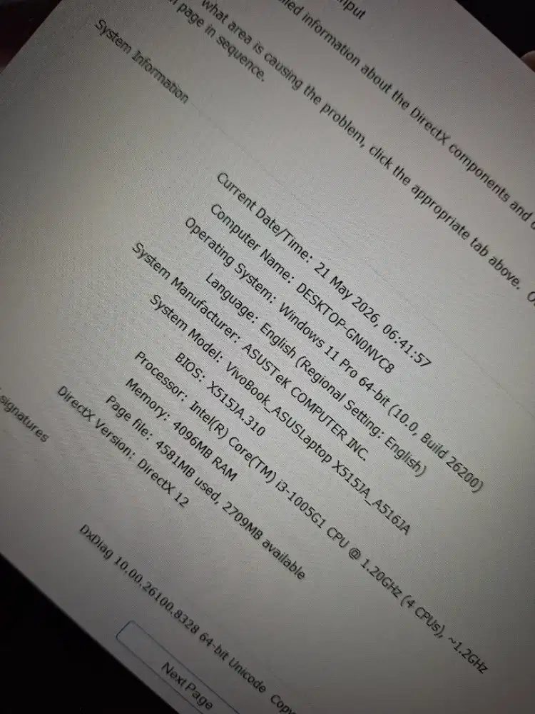 Bismillah di jual laptop asus vivobook core i3gen10 siap pakai