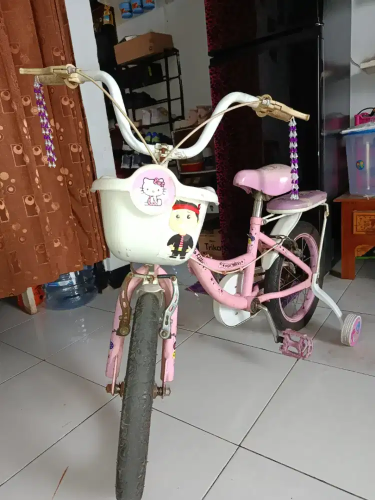 Sepeda anak cewek polygon uk 16