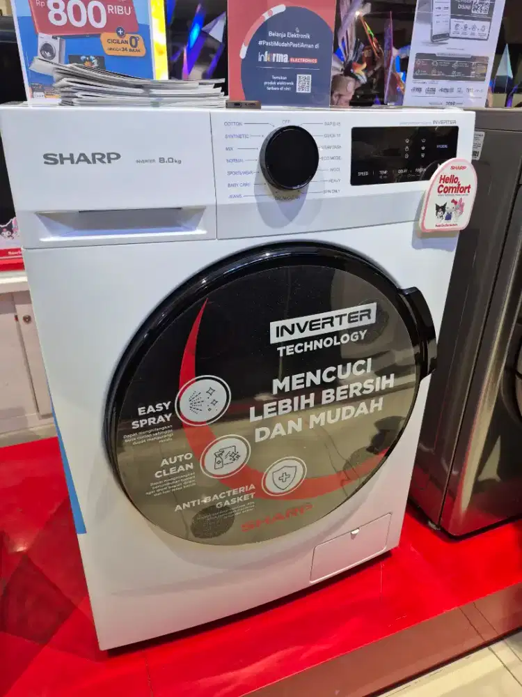 Sharp mesin cuci 8kg