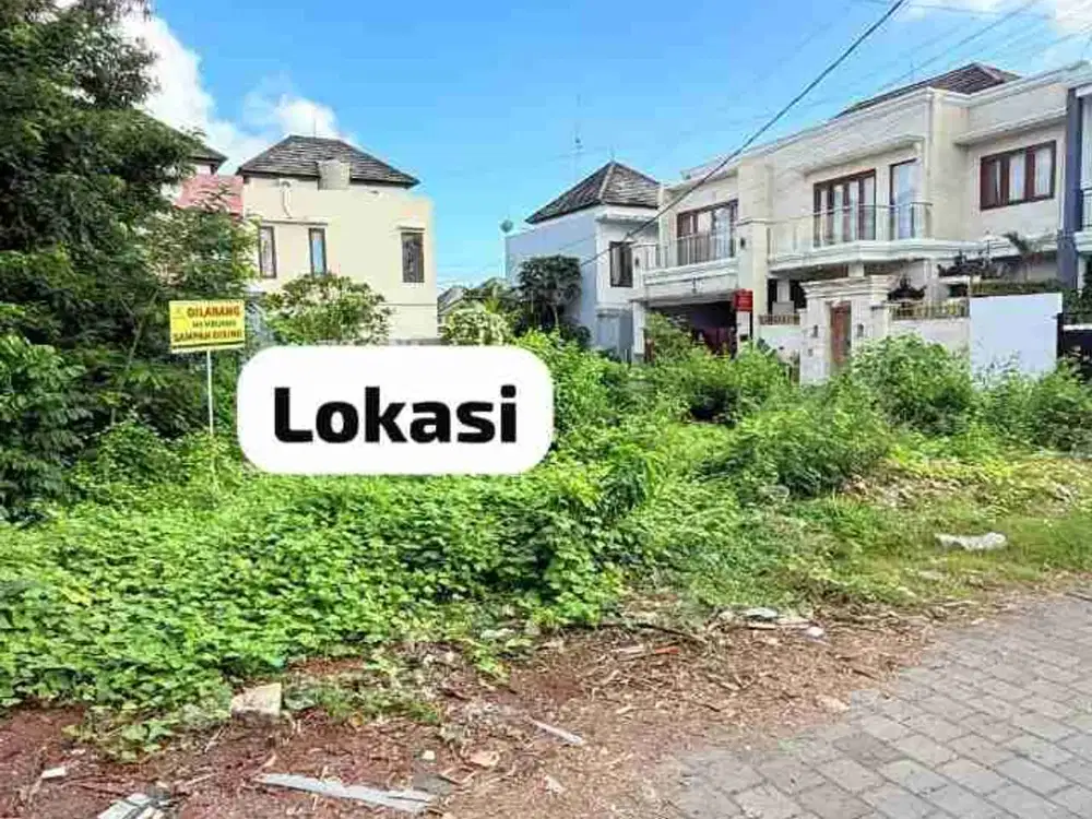 Jual Tanah Hook Luad 115m²/1.15are Lokasi Puri Gading Jimbaran area investasi yg Strategis