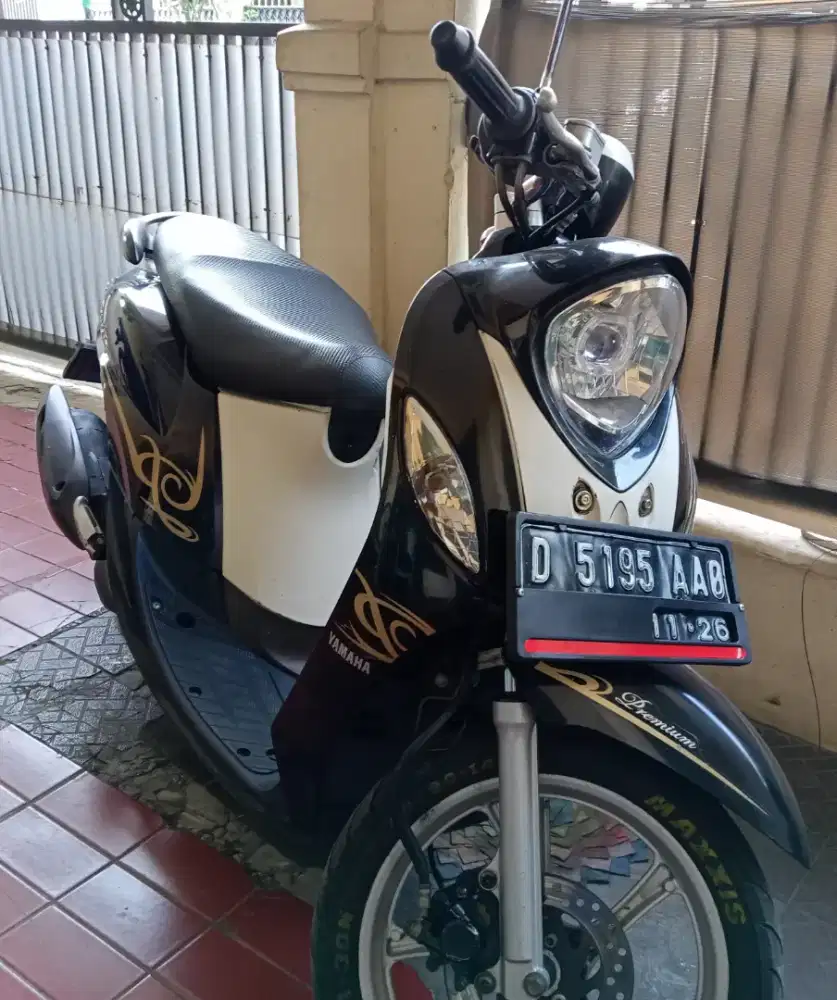 Yamaha Fino Premium Fi 2016 Hitam ori mulus mantap