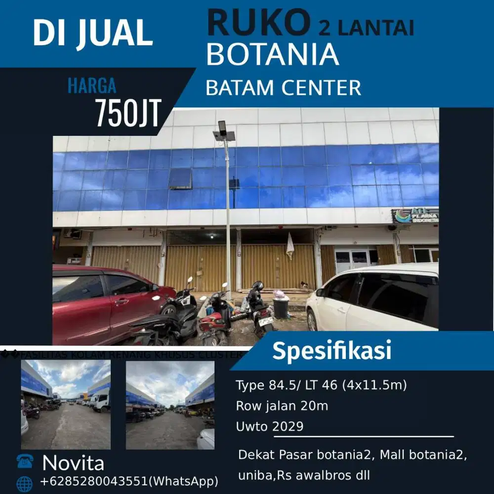1 unit Ruko 2 Lantai di Botania2