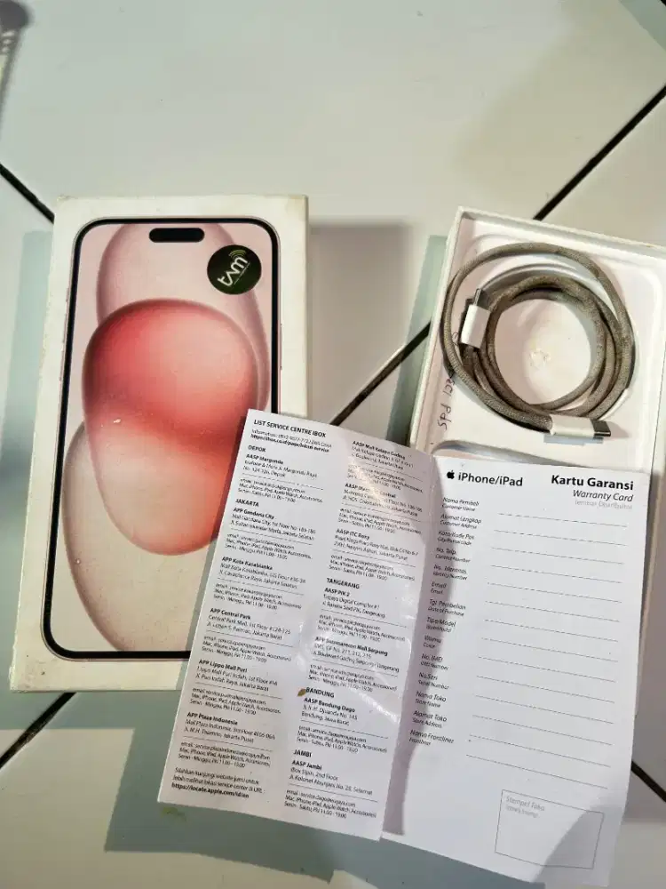 Iphone 15 pro ibox lengkap dusbook