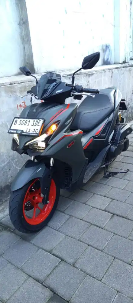 Yamaha AEROX alpha turbo ABS plat jakarta mulus seperti baru km 1750