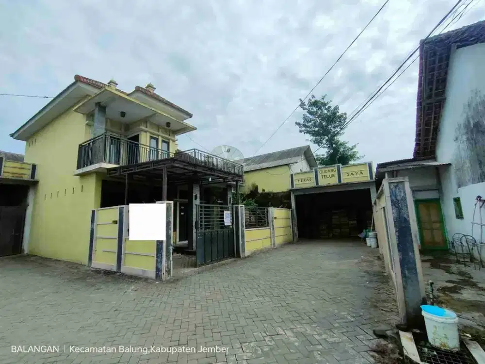Dijual Via Lelang Tanah dan Bangunan Desa Tutul Kec Balung Jember