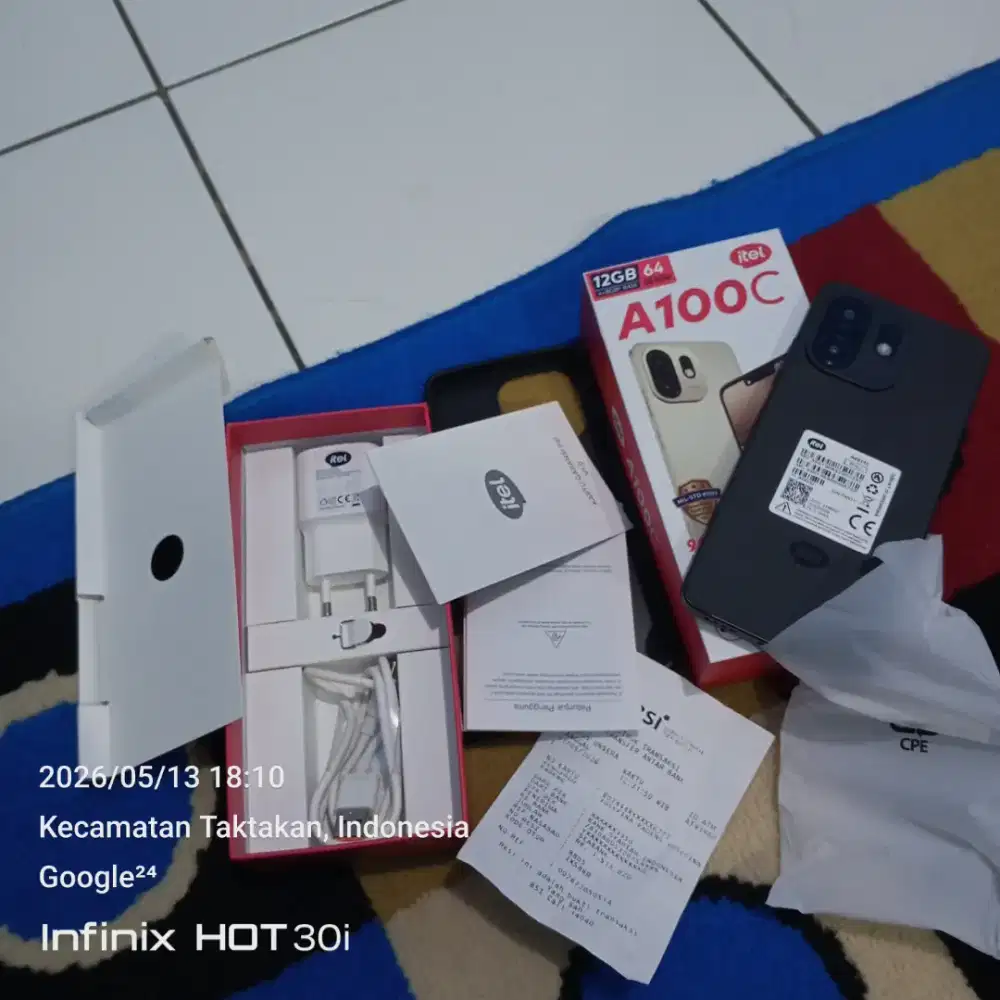 Handphone Itel Dengan Tipe; A100C Ram 4/64 .
Pemakaian Baru Seminggu.