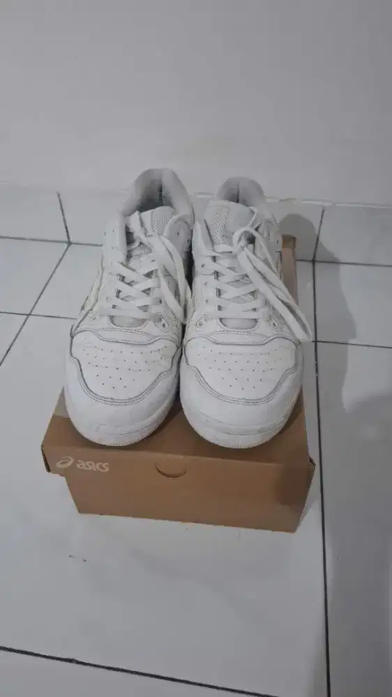 Sepatu Asics ex89 white Sneakers Putih size 43 fullset box