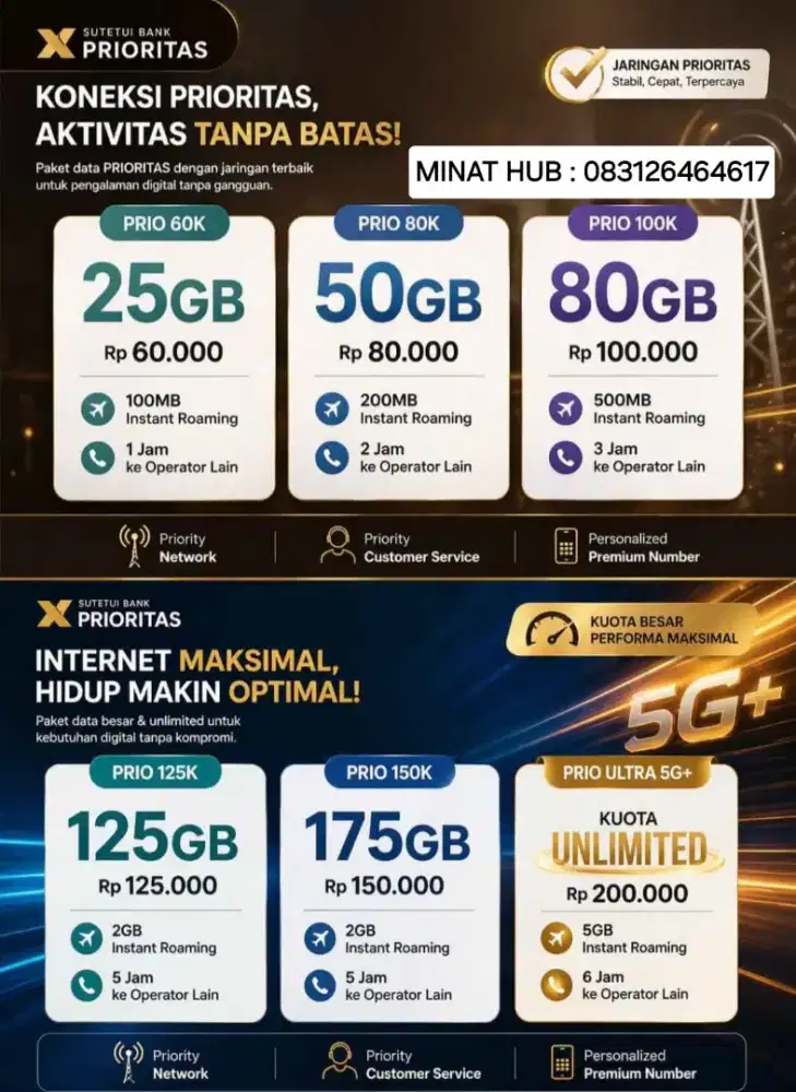 Kuota Internet Termurah hingga Unlimited sebulan